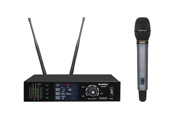 一拖一无线话筒AU4100（可选手持、头戴或领夹）